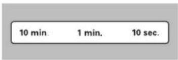10 min. 1 min. 10 sec.