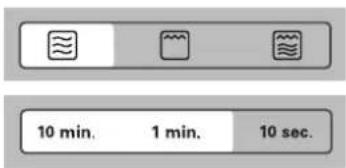 10 min. 1 min. 10 sec.