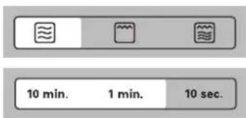 10 min. 1 min. 10 sec.