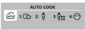AUTO COOK 1. 2. 3. 4. AUTO