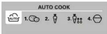 AUTO COOK 1. 2. 3. 4. AUTO