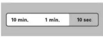10 min. 1 min. 10 sec.