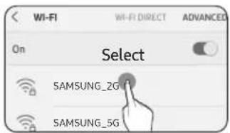 Wi-Fi Wi-FI DIRECT ADVANCED On Select SAMSUNG_2G SAMSUNG_5G