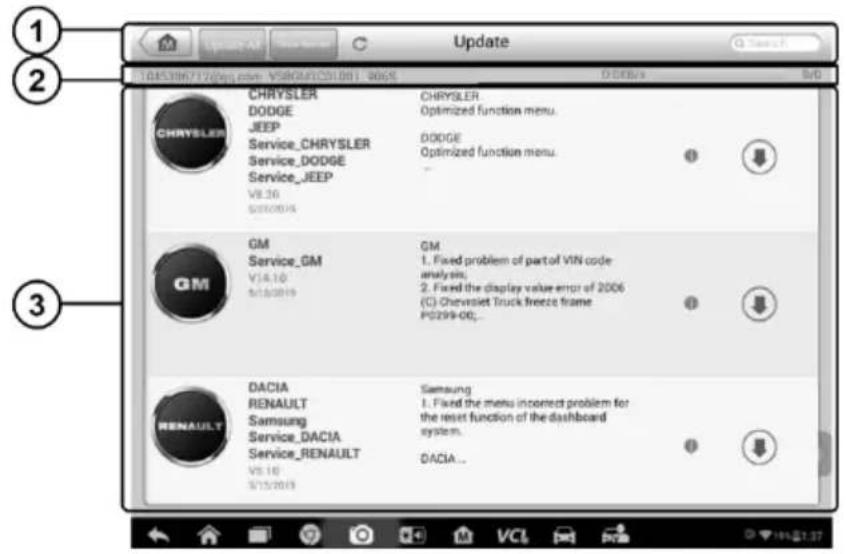 1 2 3 Update 10:45:386772(Dej.edu, V58041251081, 906) CHRYSLER DODGE JEEP Service_CHRYSLER Service_DODGE Service_JEEP V8.30 S2150015 CHRYSLER Optimized function menu. DODGE Optimized function menu. GM Service_GM V14.10 S1150019 GM 1. Fixed problem of part of VIN code analysis. 2. Fixed the display value error of 2006 (C) Chevrolet Truck Freeze frame P0299-00... DACIA RENAULT Samsung Service_DACIA Service_RENAULT V5.10 S715019 DACIA... VCL VCL