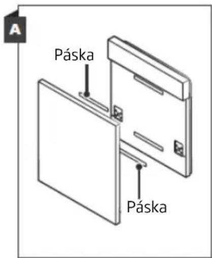 1. Vyšroubujte čtyři krátké šrouby 2. Zašroubujte čtyři dlouhé šrouby