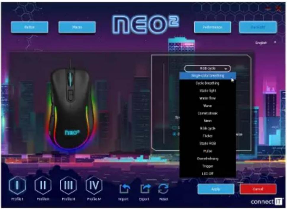Connect IT NEO2 CMO-3589-BK - Nastavenie tlačidiel (Button settings) - 2