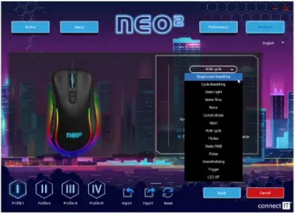 Connect IT NEO2 CMO-3589-BK - Sound activated color illumination - 1