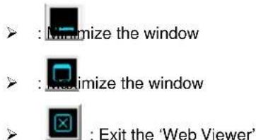 : Initialize the window : Initialize the window : Exit the 'Web Viewer'