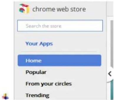 chrome web store Search the store Your Apps Home Popular From your circles Trending