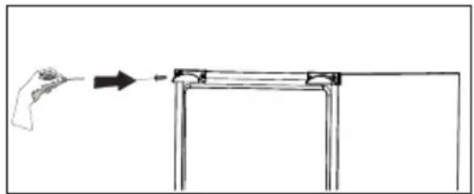 GRUNDIG GKPN66940LXRW - Attaching the plastic wedges - 1