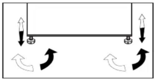GRUNDIG GKPN66940LXRW - Adjusting the Feet - 1