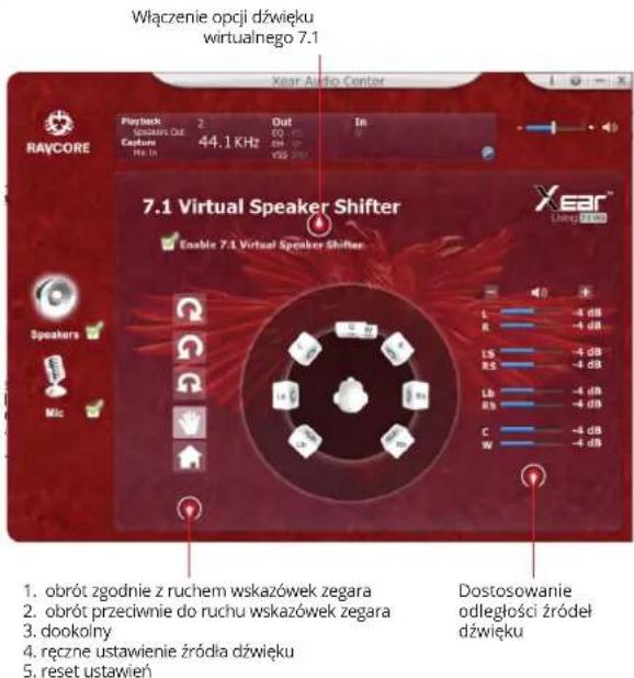 Tracer ZEN - Ustawienia dźwięku wirtualnego 7.1 - 1