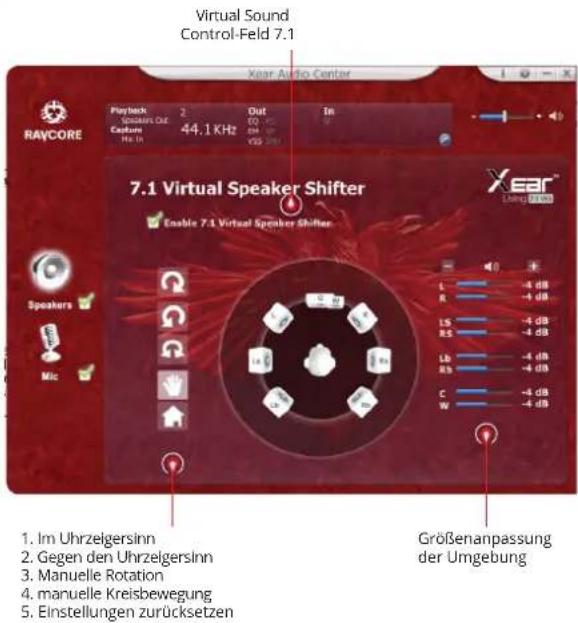 Tracer ZEN - Virtual Sound Einstellungen 7.1 - 1