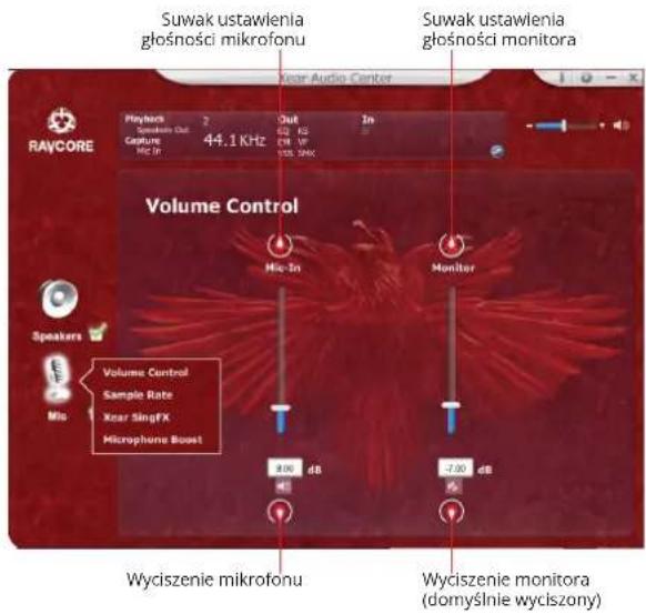 Tracer ZEN - Ustawienia głośności mikrofonu - 1
