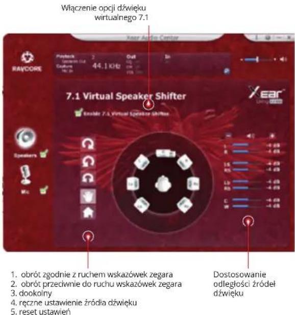 Tracer Supersonic - Ustawienia dźwięku wirtualnego 7.1 - 1
