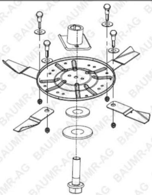 Baumr-AG 740SX - Replacing the Blade - 1
