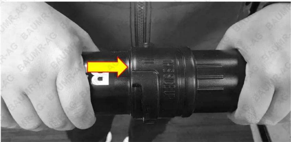 Baumr-AG BVX250 - Connecting the Vacuum/Mulch Nozzles - 2