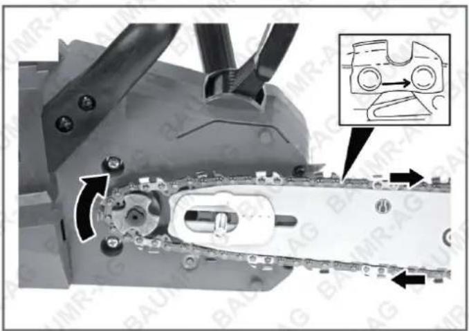 Baumr-AG SW5 - Assembling the Saw Rail and Saw Chain - 2