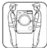 Kernau KFWM 7511 R - The machine must be carried by at least 2 people. - 1