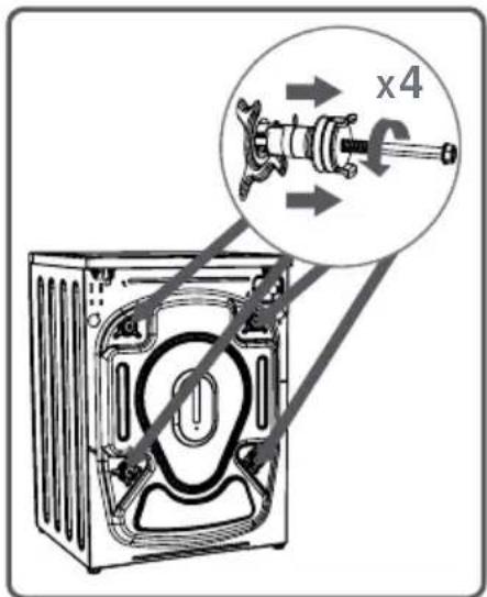 Kernau KFWM 6511 - REMOVING THE TRANSIT BOLTS - 3