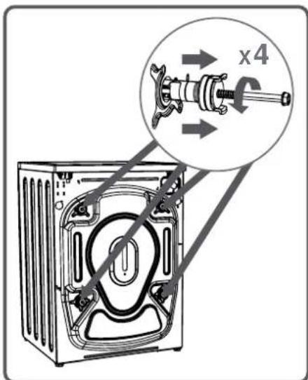 Kernau KFWM I 6501 - REMOVING THE TRANSIT BOLTS - 3