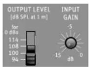 NEUMANN KH 120 D - Adjusting the acoustic level - 1