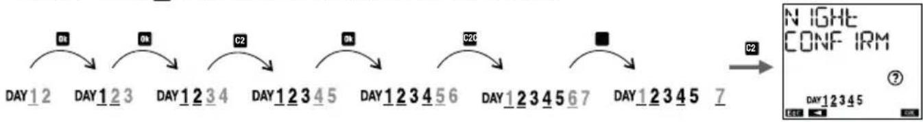 ABB DWTL1 - How to select nights - 1