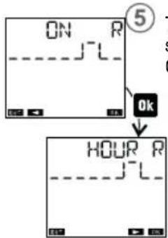 ON R ⑤ Ok HOUR R