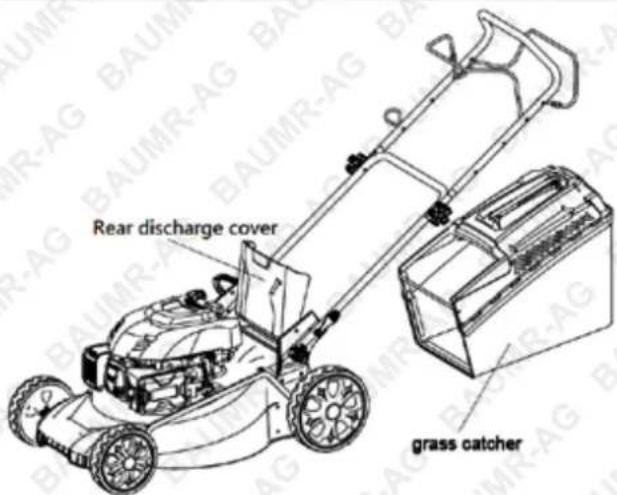 Baumr-AG 840SX - Assembling the Grass Catcher to the Mower - 1