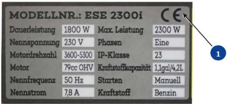 Endress ESE 2300 i - Type plate - 1