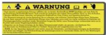 Endress ESE 2300 i - Labels on the generator - 3