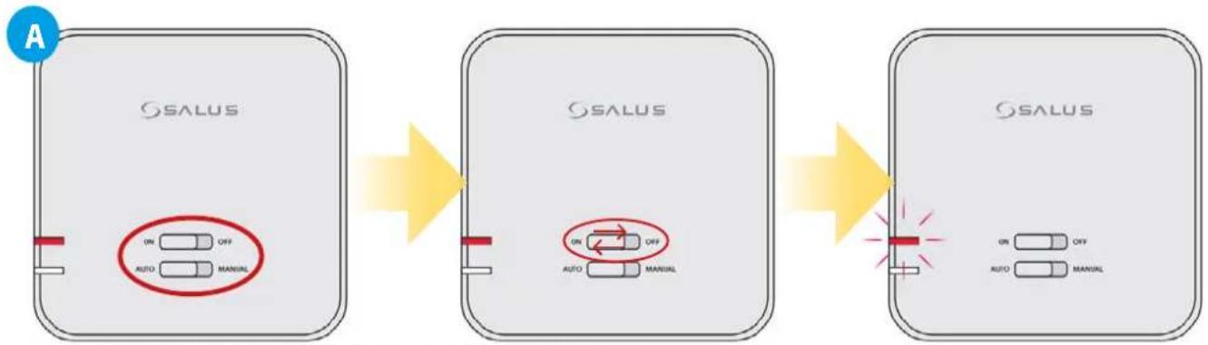 Salus RT310SR - RT310TX thermostat pairing with few other receivers - 3