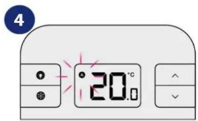 Salus RT310SR - Manual mode - changing temperature setpoint - 6