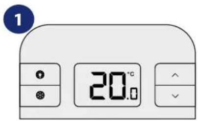Salus RT310SR - Manual mode - changing temperature setpoint - 1