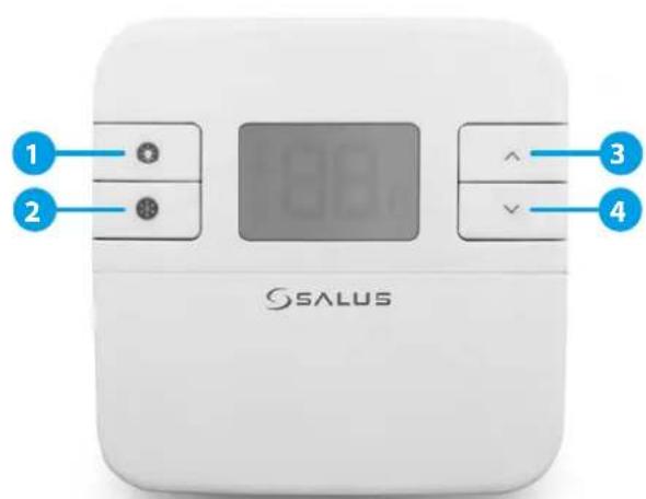 Salus RT310SR - Button description - 1