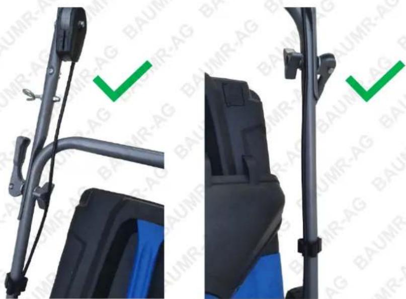Baumr-AG 650CX - Routing the Throttle and Choke Lever Cables - 1