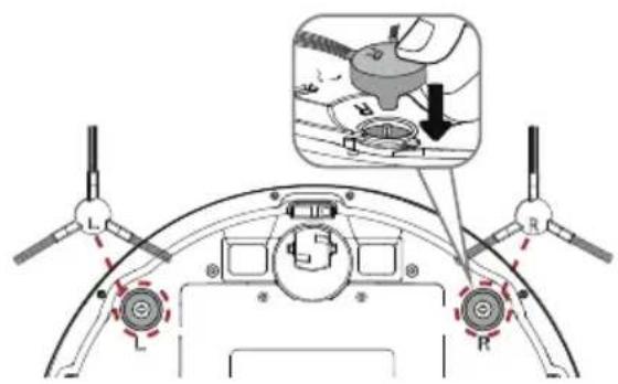 Tesvor S6 TURBO - Replace the Side Brushes - 2