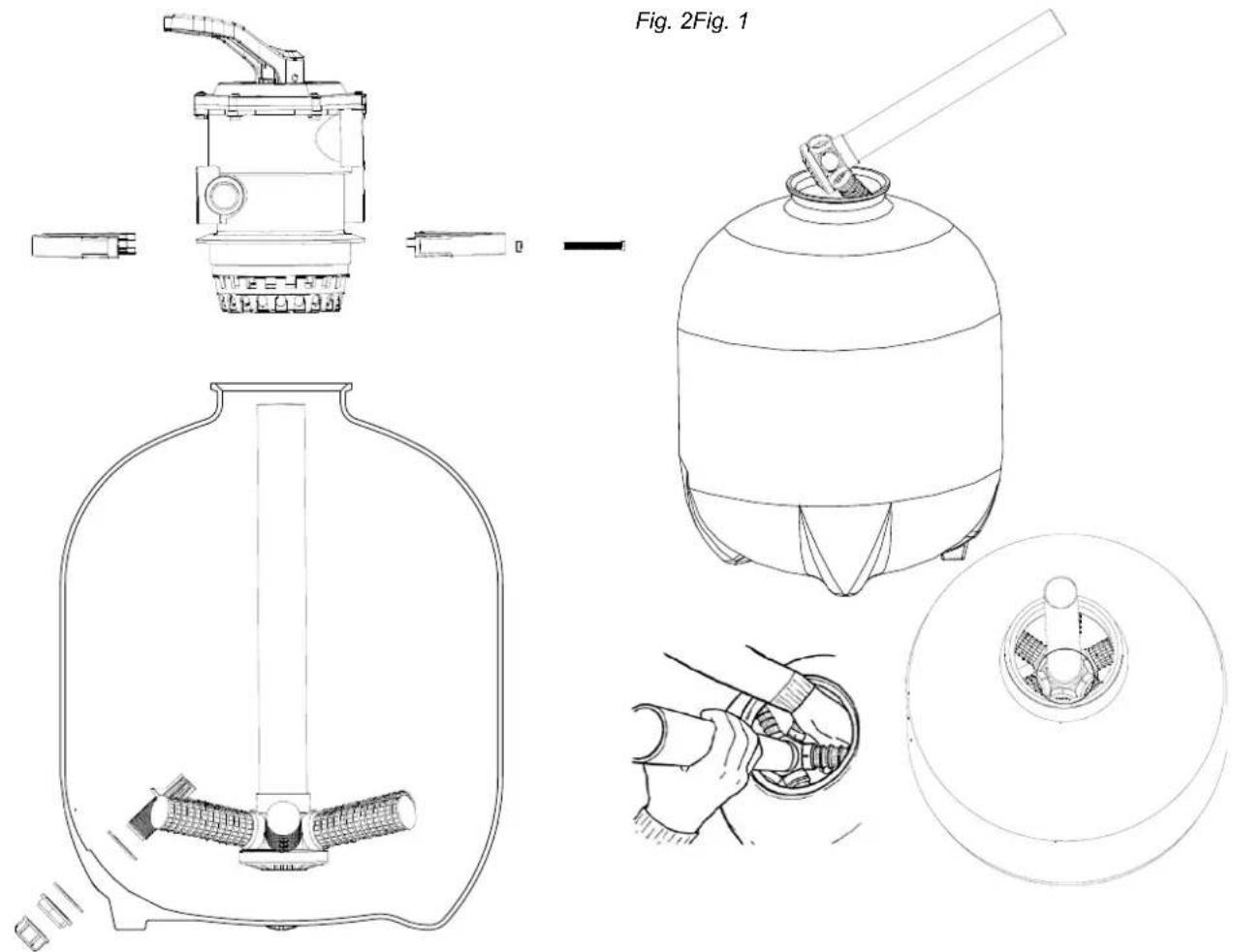 Swim & Fun Filter System Pro Classic 600 - Filter parts installation - 1