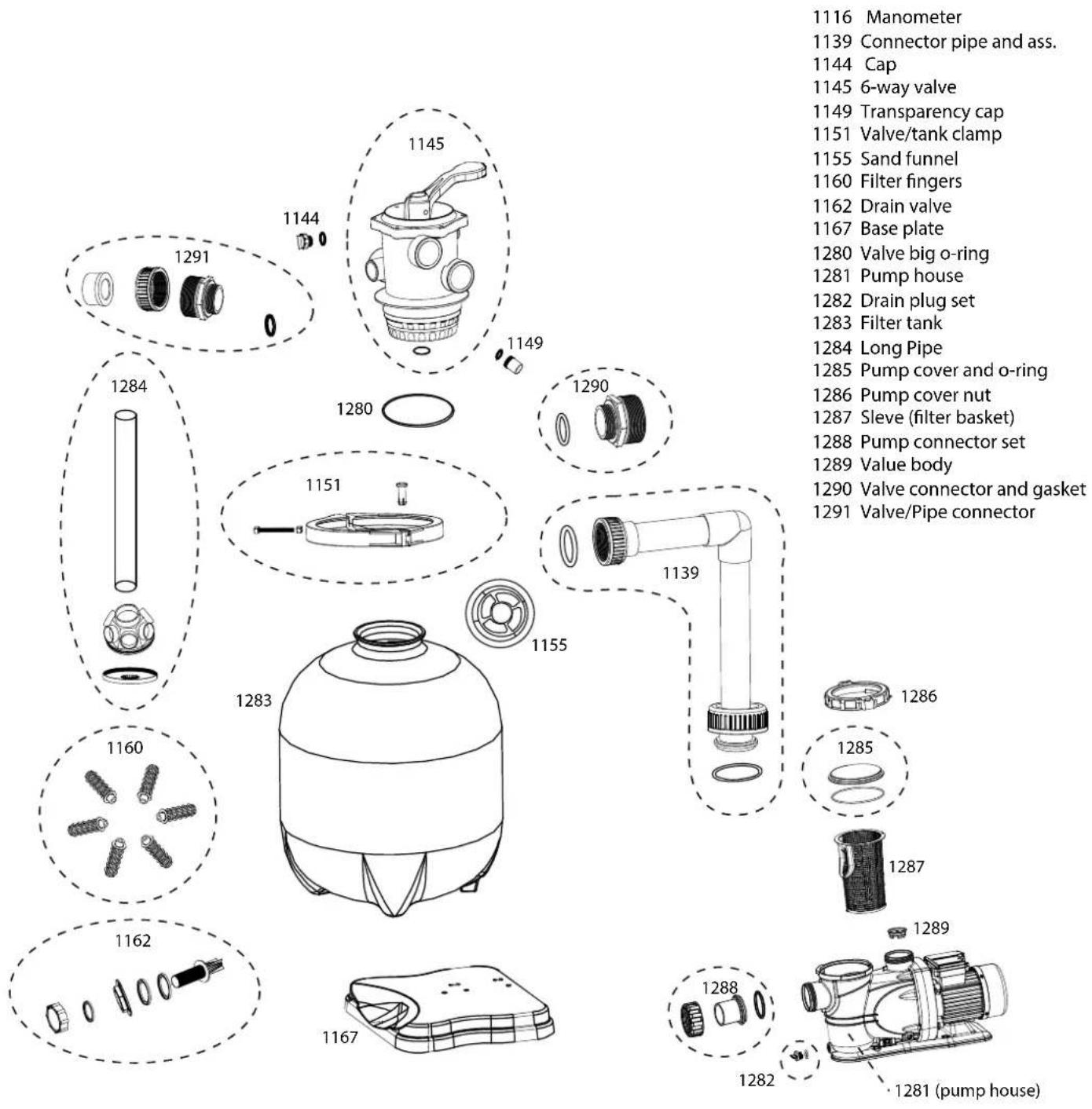 Swim & Fun Filter System Pro Classic 600 - Spare parts - 1