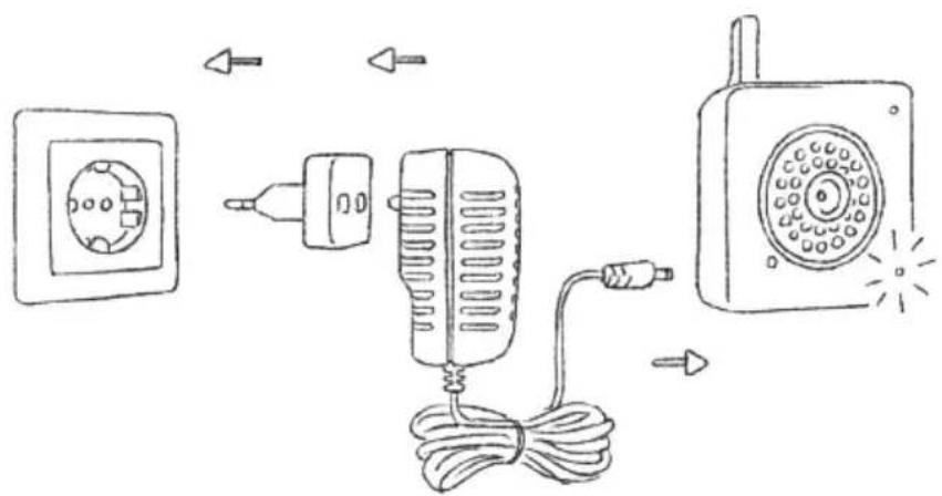 Diagram showing installation of a wall socket, plug, and speaker with Chinese labels
