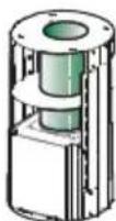 FABER Cylindra I X EV8 - PodłączenieíwylotuípowietrzaiWersjaízíwyciągiemí - 1