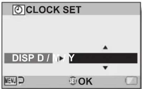 SANYO Xacti VPC-CG21GX - Set the order in which the date is displayed during playback. - 1