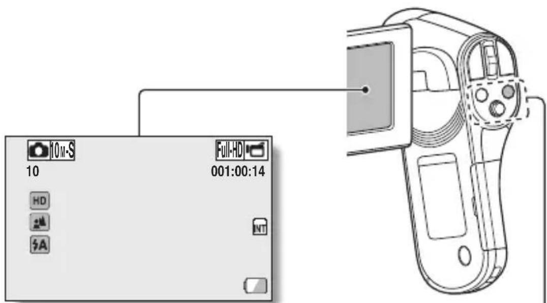 SANYO Xacti VPC-CG21GX - Press the REC/PLAY button. - 1
