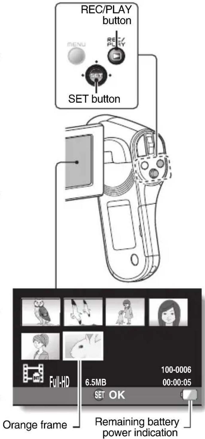 SANYO Xacti VPC-CG21GX - Deleting files - 1