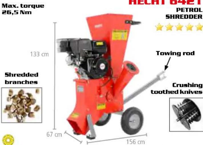Hecht GG 2500 - PETROL SHREDDERS, WOOD LOGGER - 28