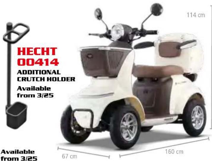 Hecht GG 2500 - E-SCOOTERS, SENIOR WHEELCHAIRS - 12