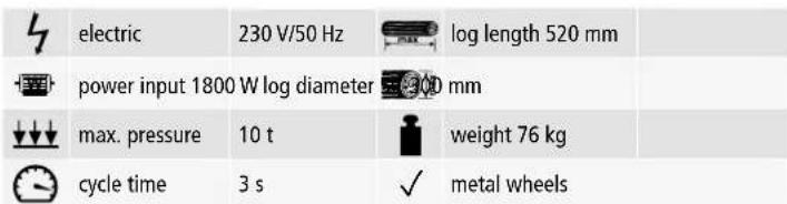 Hecht GG 2500 - WEDGE SPLITTERS - 8