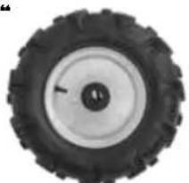 Hecht GG 2500 - WHEEL 4.00-8" - 1