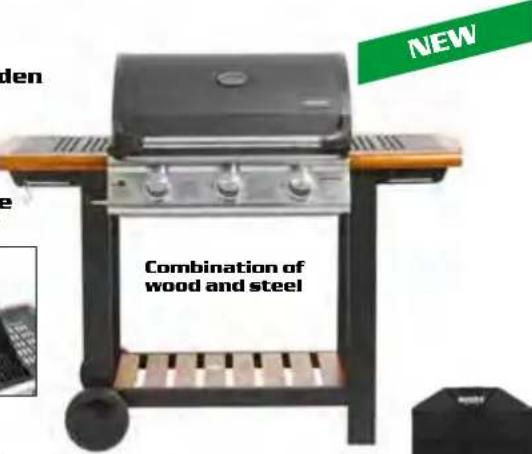 Hecht GG 2500 - CHARCOAL AND GAS GARDEN GRILLS - 8