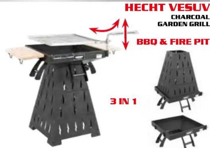 Hecht GG 2500 - CHARCOAL GARDEN GRILLS - 14